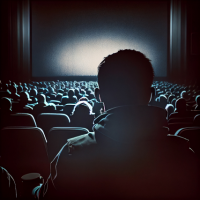 Des spectateurs dans une salle de cinéma