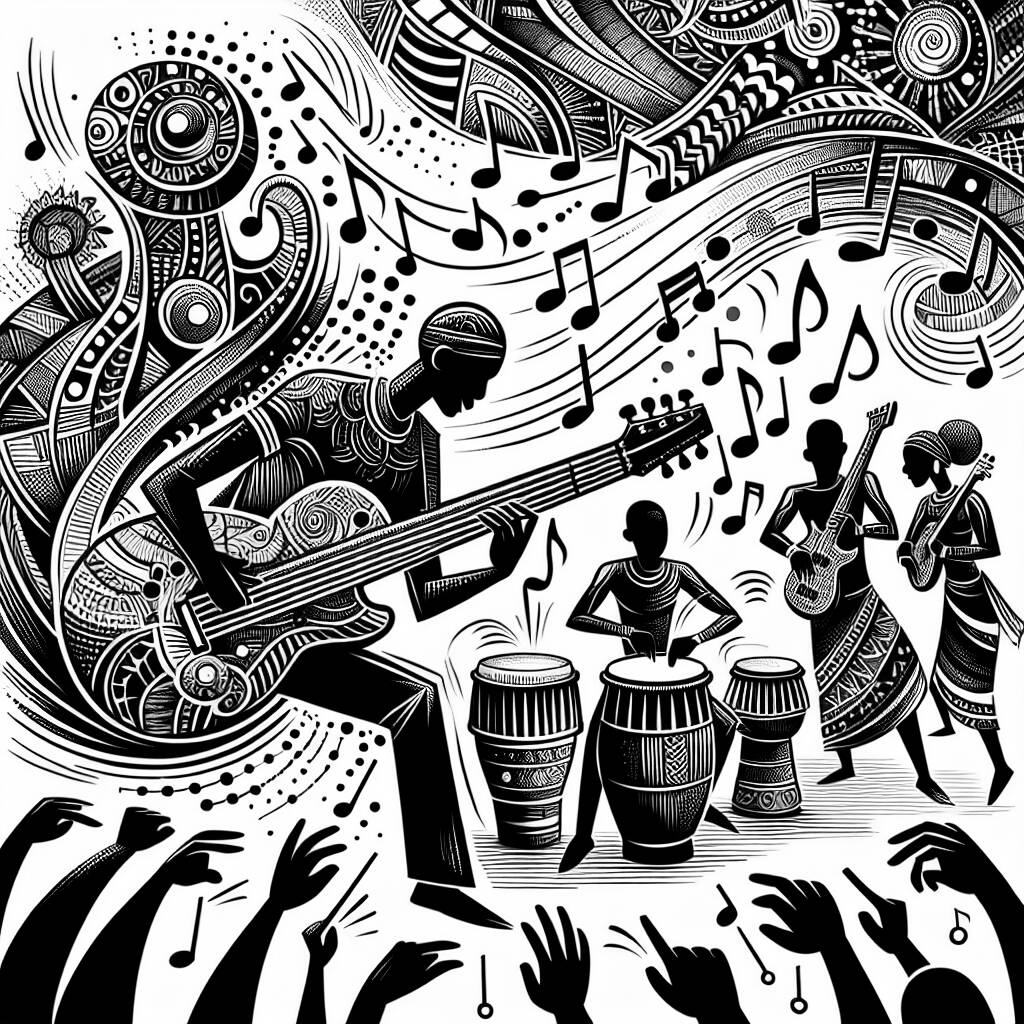 Seben Des musiciens africains jouent de la musique
