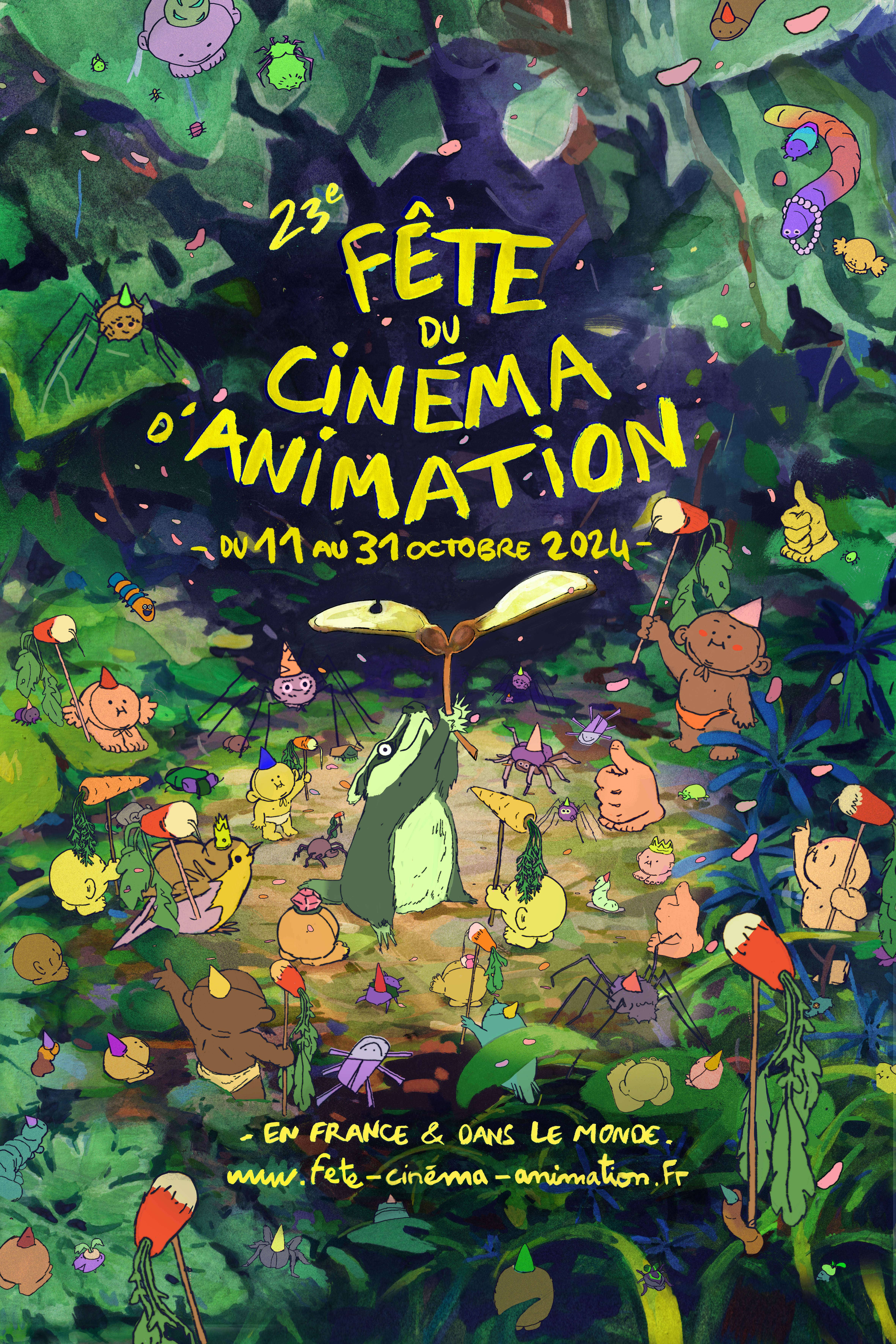 Affiche de la 23ème fête du cinéma d'animation