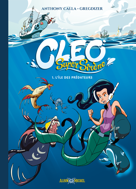 Couverture de la BD L'île des Prédateurs série Cléo super sirène