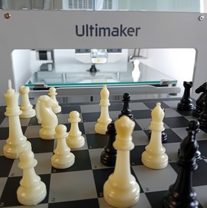 Pièces de jeu d'échecs fabriqué avec une imprimante 3D