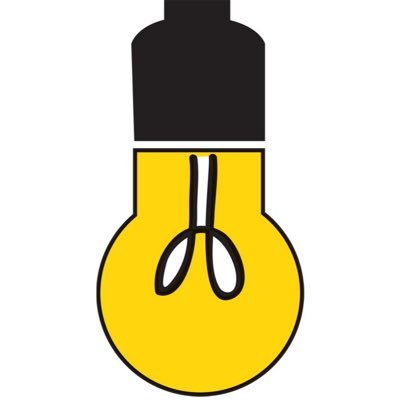 Ampoule jaune, logo de Light in the Attic