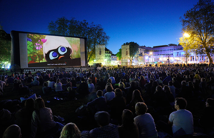 Projection en plein air Annecy