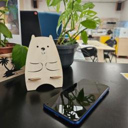 animation Création de support à la découpeuse laser