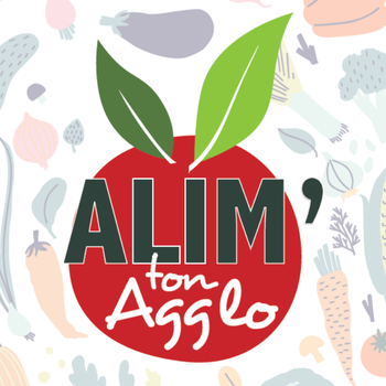 Logo Alim'ton agglo avec une pomme