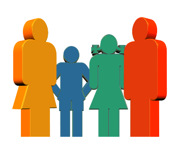Image d'une famille en meeple